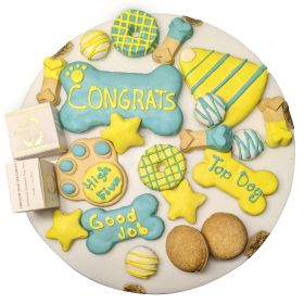 Congrats Themed Dog Treats Gift Box