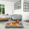 Dog Bed Mat Comfortable Fleece Pet Dog Crate Carpet Reversible Pad Joint Relief M Size